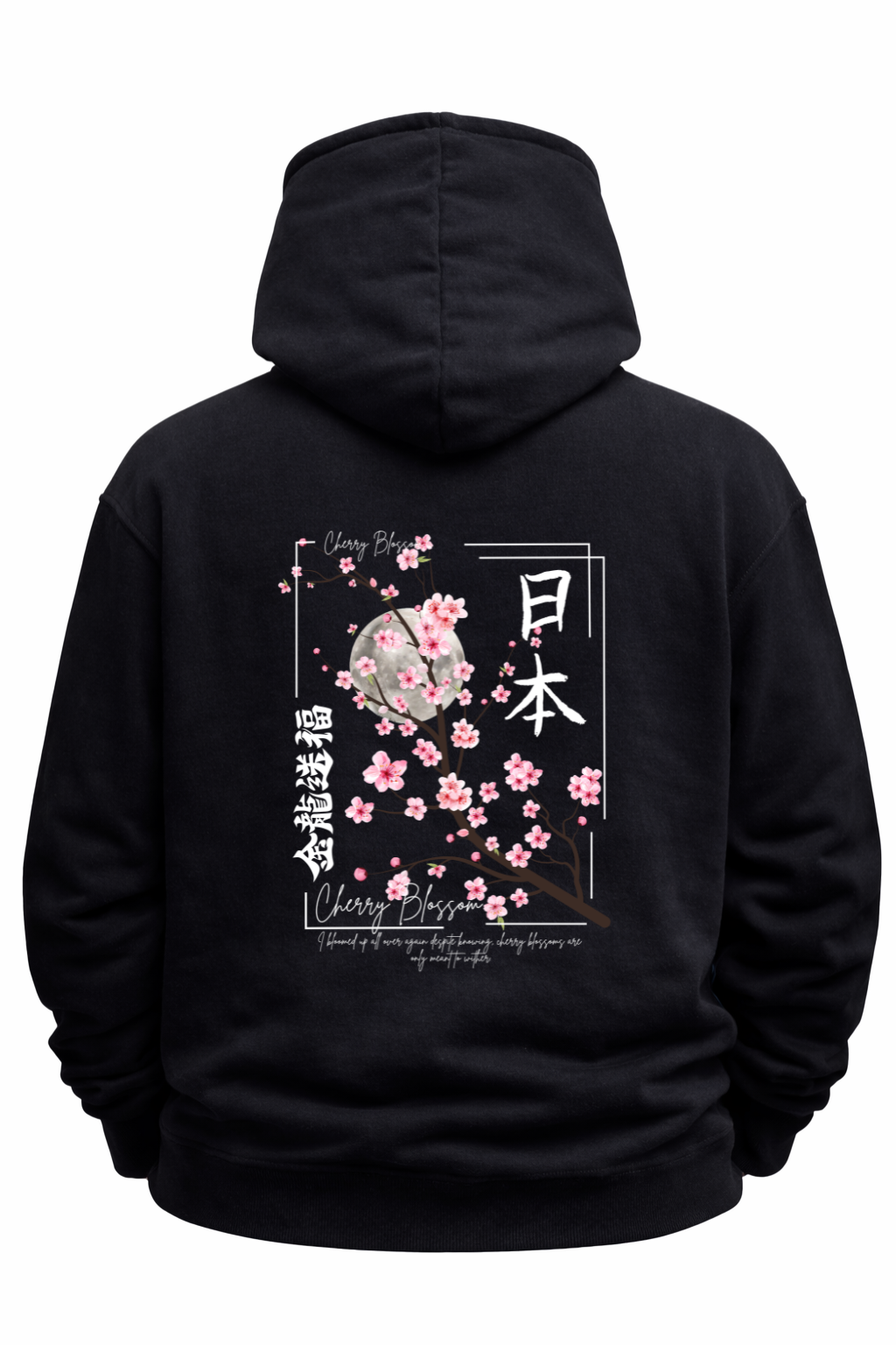 Cotton Blend Cherry Blossom Hoodie