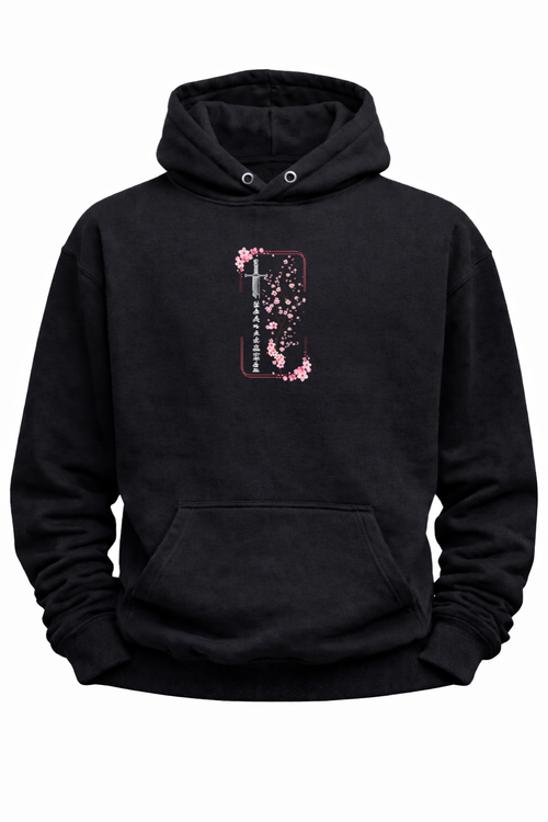 Cotton Blend Cherry Blossom Hoodie