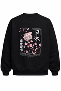 Heavy Cotton Blend Cherry Blossom Sweatshirt
