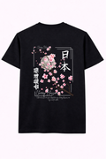 Heavy Cotton Oversized Japanese Cherry Blossom Tee