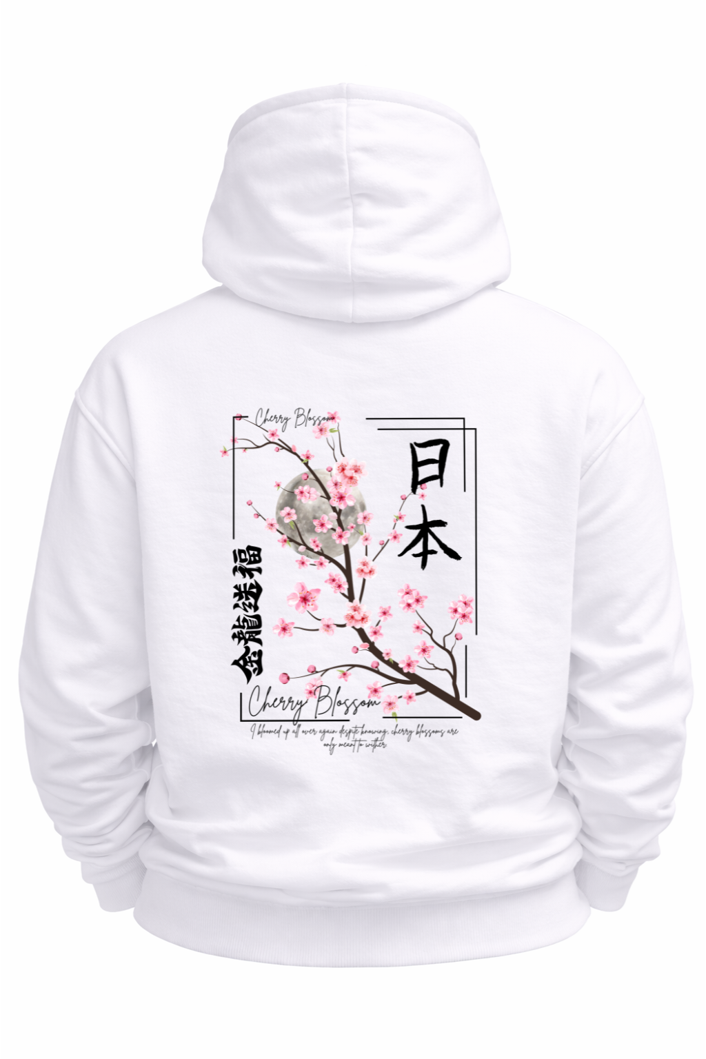 Cotton Blend Cherry Blossom Hoodie