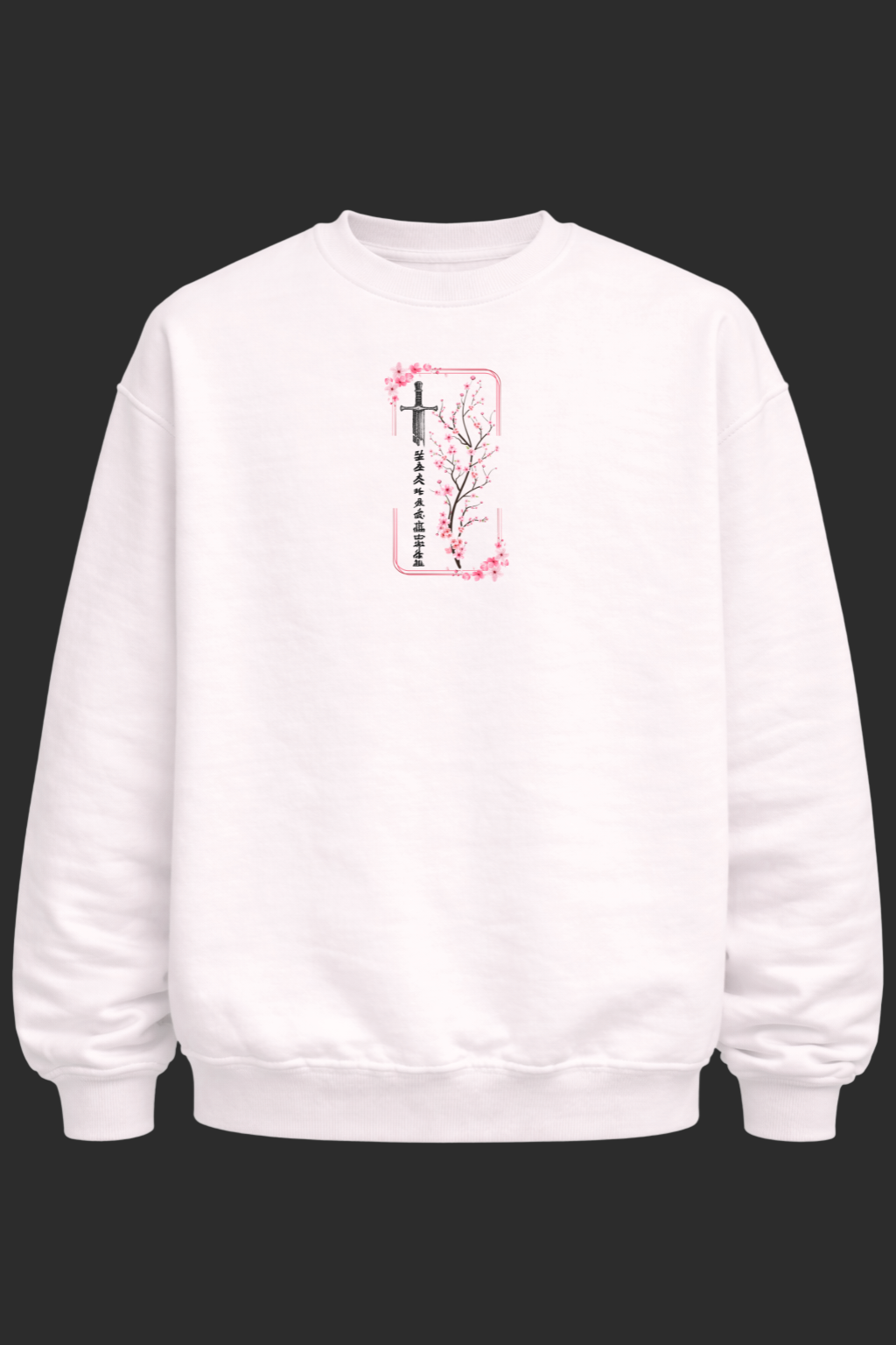 Heavy Cotton Blend Cherry Blossom Sweatshirt