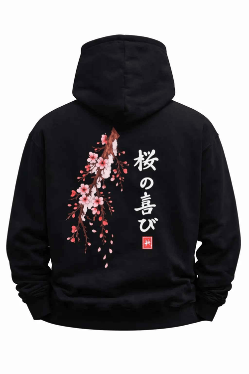 Cotton Blend Cherry Blossom Hoodie - Gallagher&Keeney