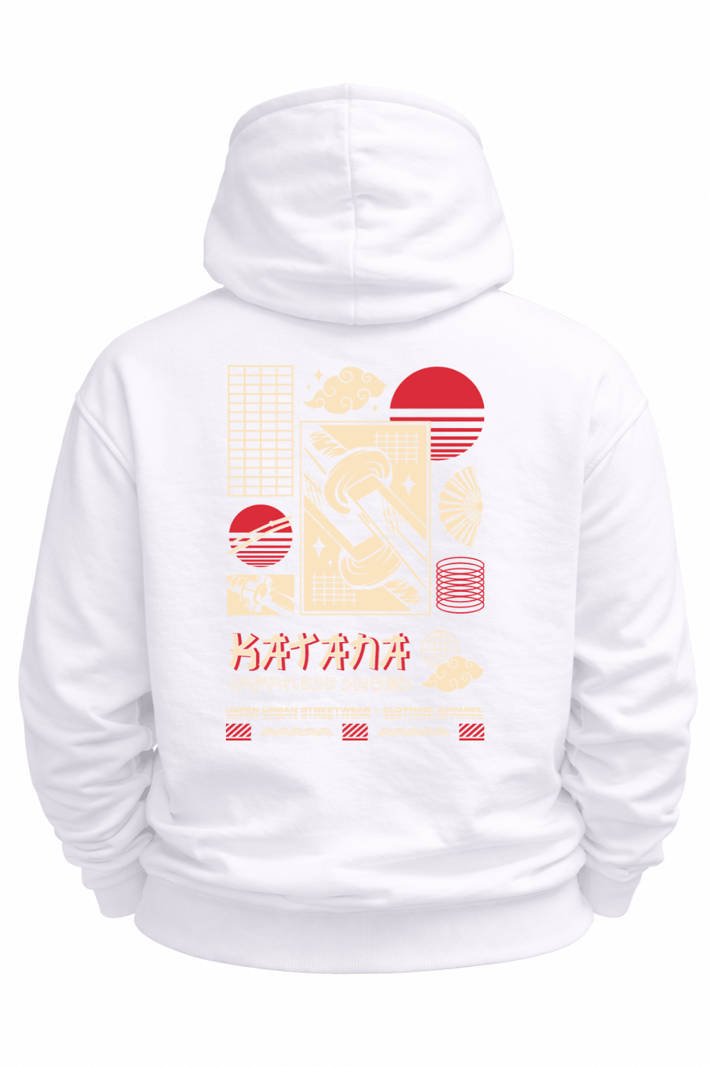 Cotton Japanese Samurai With Katana Hoodie - Gallagher&Keeney