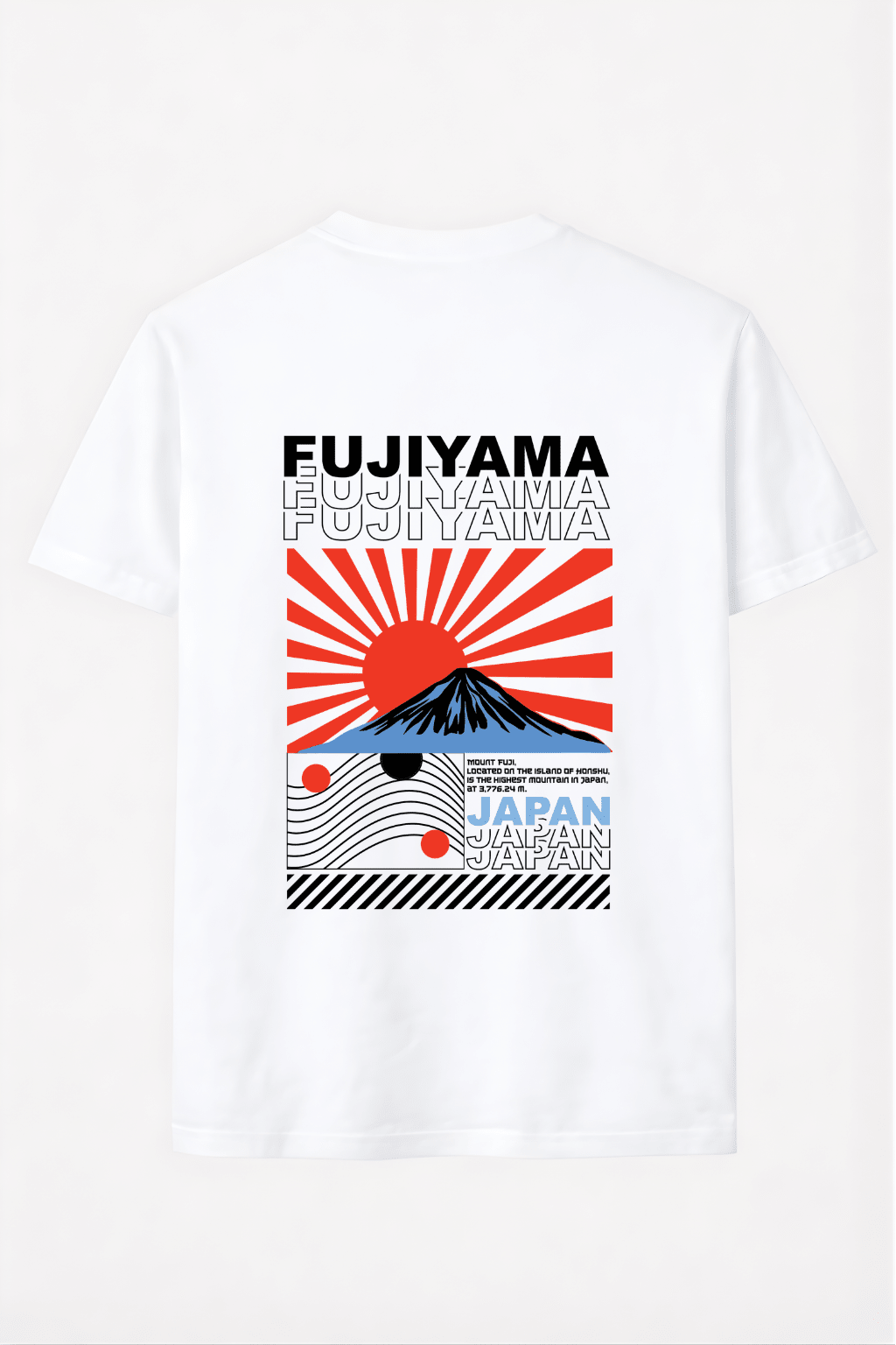 Heavy Cotton Oversized Fujiyama Mount Fuji Tee - Gallagher&Keeney
