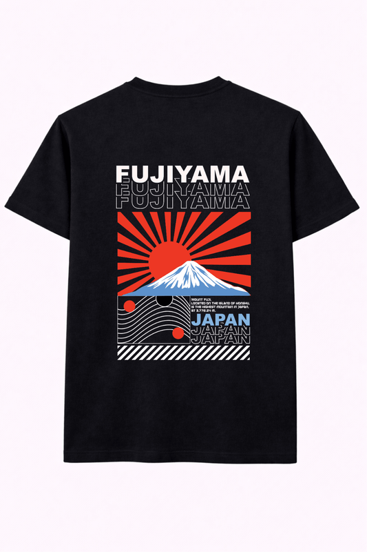 Heavy Cotton Oversized Fujiyama Mount Fuji Tee - Gallagher&Keeney