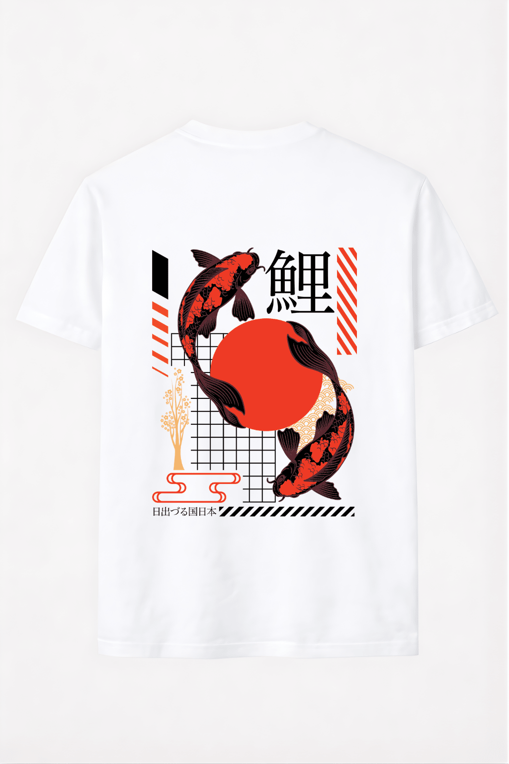 Heavy Cotton Oversized Koi Fish Tee - Gallagher&Keeney