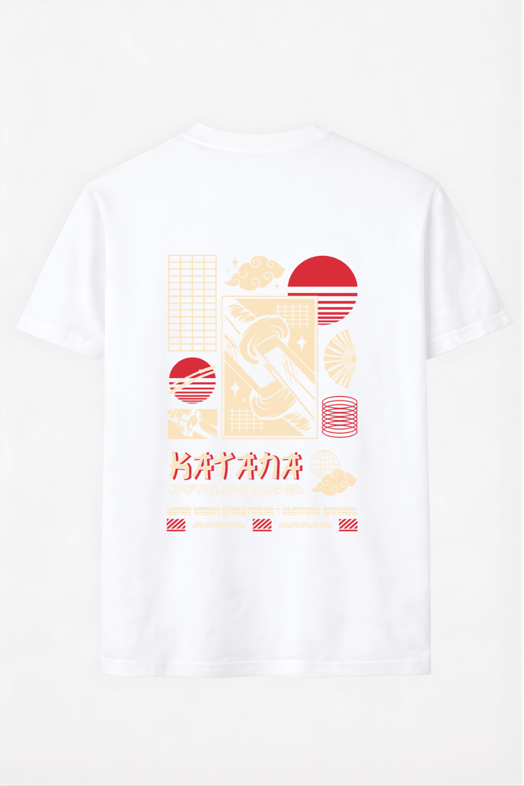 Heavy Cotton Oversized Samurai With Katana Tee - Gallagher&Keeney