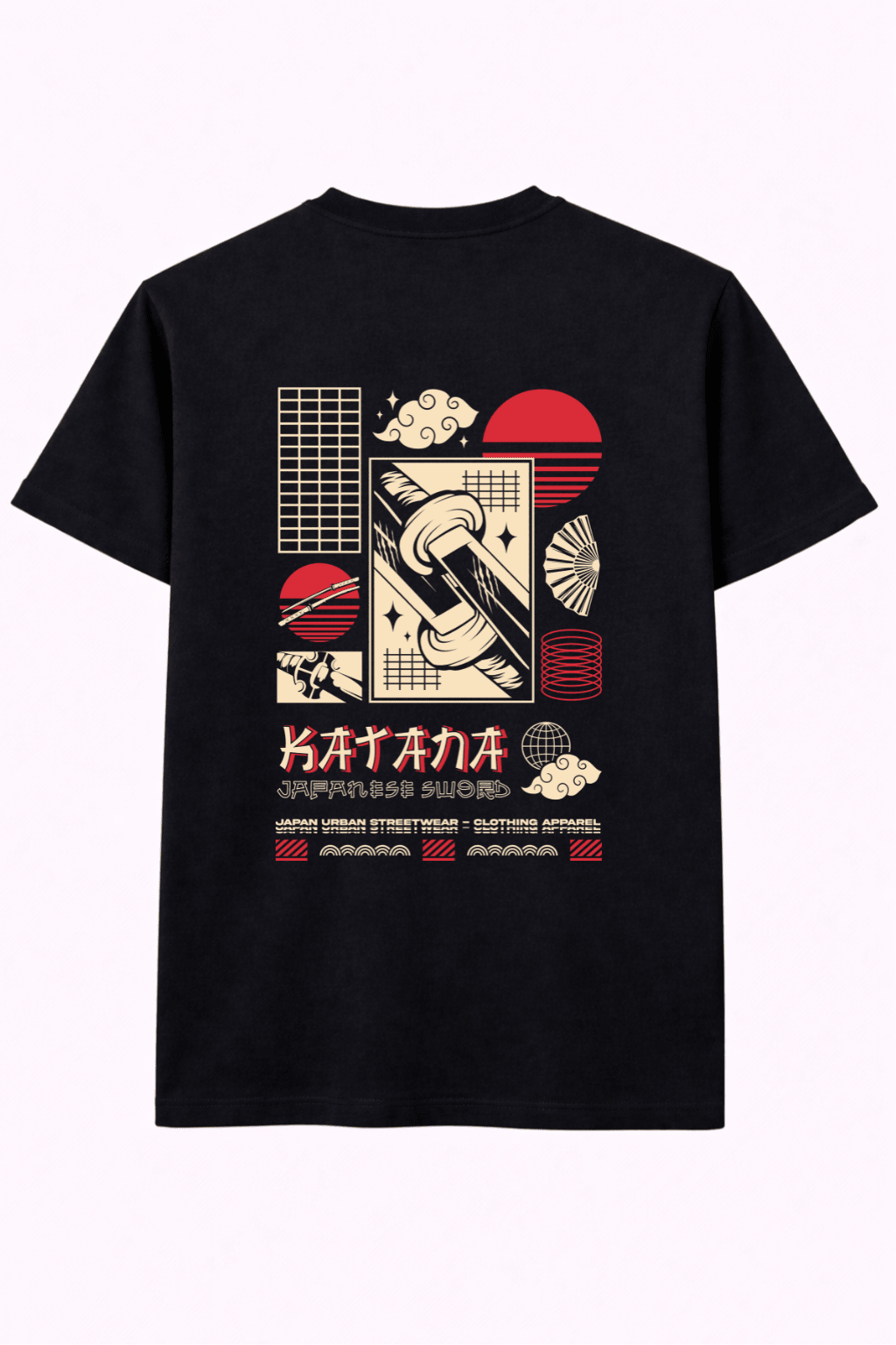 Heavy Cotton Oversized Samurai With Katana Tee - Gallagher&Keeney