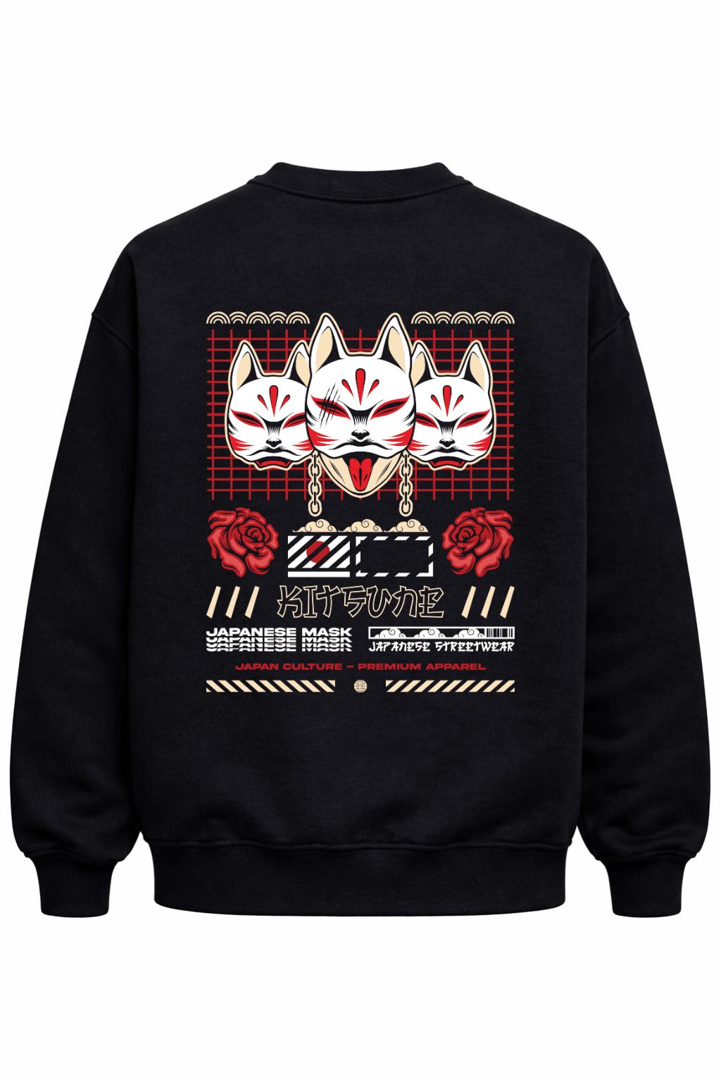 Heavy Cotton Tokyo With Japanese Mask Sweatshirt - Gallagher&Keeney